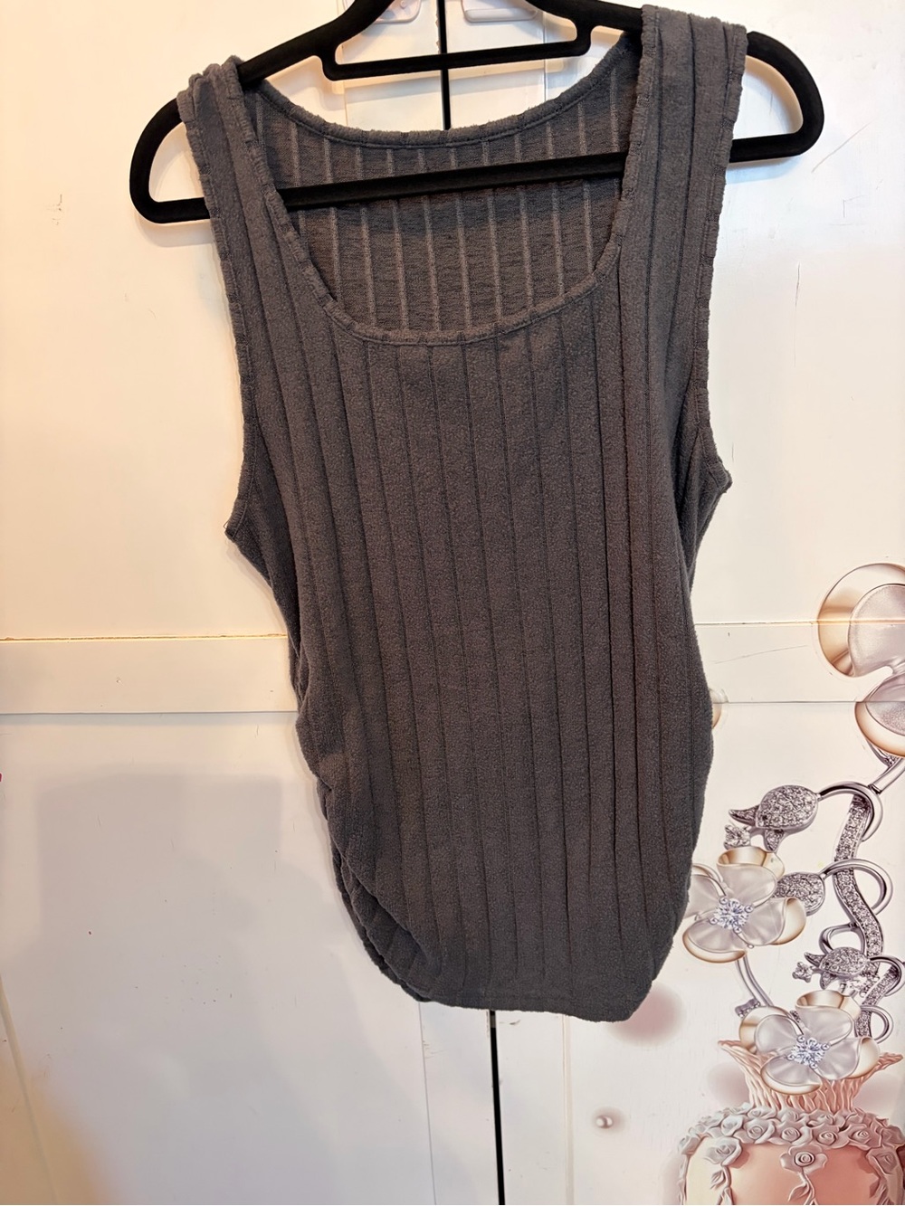 Classic Ribbed Gray Tank Top - Comfortable Everyday Layer